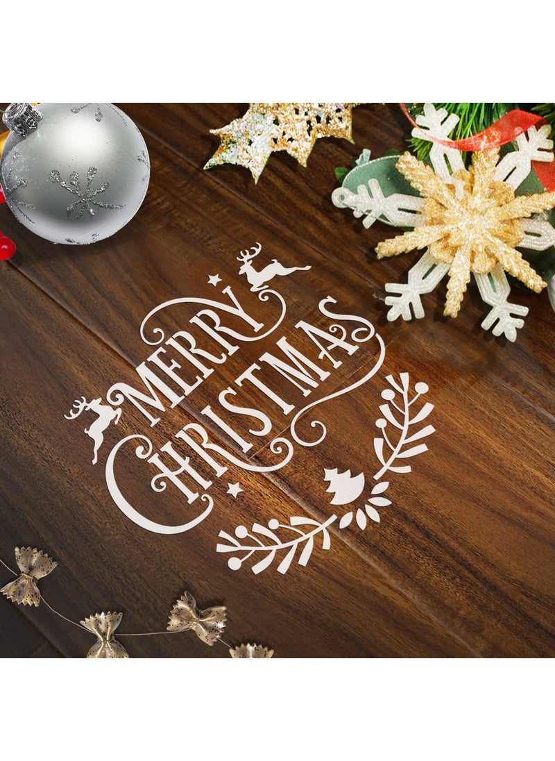 G GSS Designs GSS Designs Christmas Stencils Template Pack of 6 -Merry Christmas,Santa Claus,Christmas Tree,Snowflakes,Bulbs,Reindeers for Christmas Decoration 6X6 inch  - Image 3