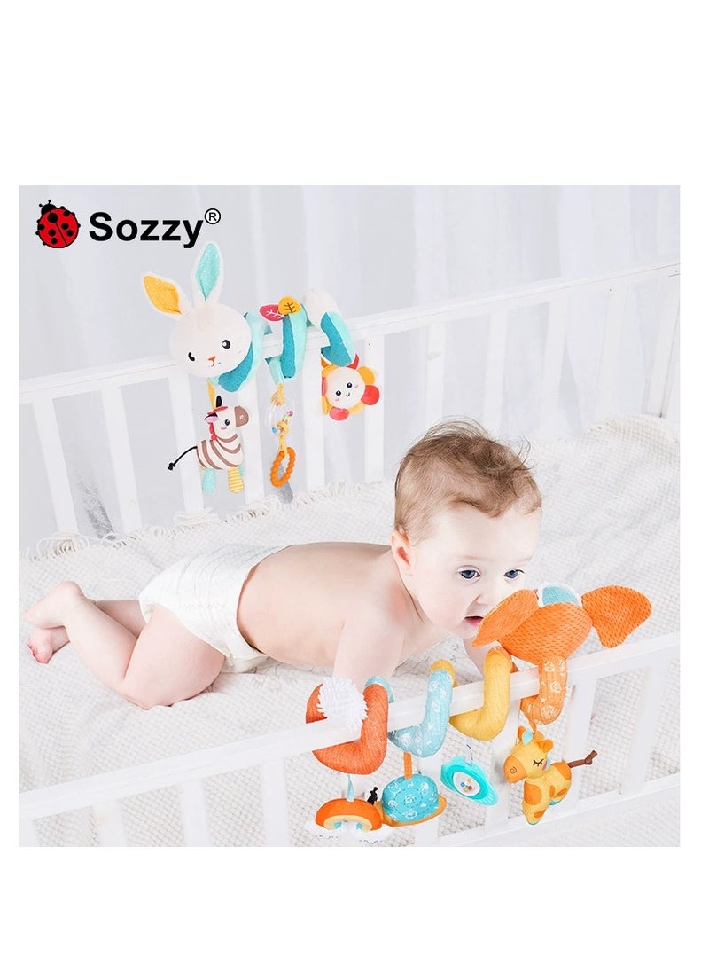 Sozzy - Baby stroller crib 0-1 year old Puzzle car hanging bed pendant crib wrap toy - Image 1