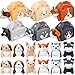Fainne 12 Pcs Dog Party Favors Boxes with 12 Pcs Mini Plush Dog Set Adopt a Puppy Party Favors Treat Boxes Foldable Gift Puppy Theme Stuffed Animal for Birthday Supplies DecorationCute - Image 3