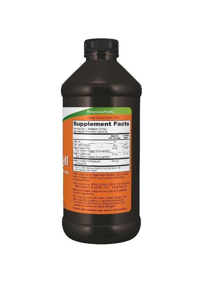 Now Foods Chlorophyll liquid Mint Flavour 16 Fl Oz. - Image 2