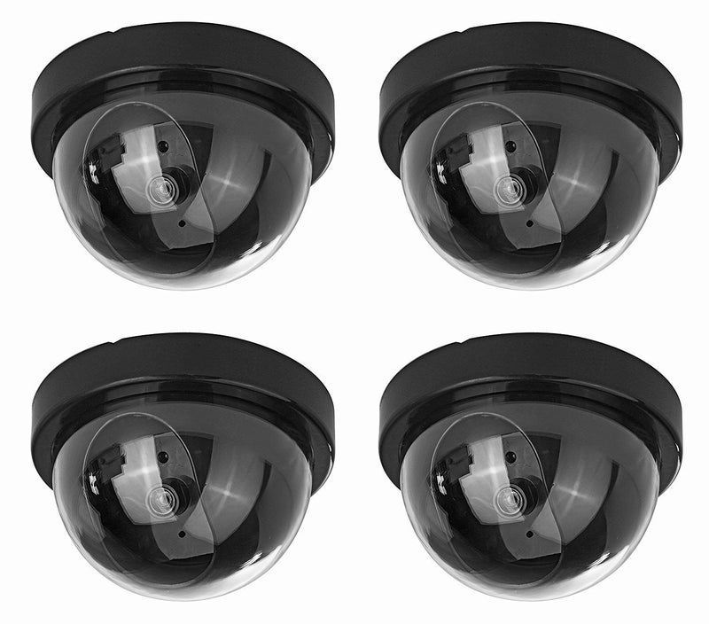 PEARL ACE PEARL ACE 4 Pcs Dummy Security CCTV Fake Dome Camera with Blinking red LED Light Indication,for Home or Office Security/Set of 4  - Image 3