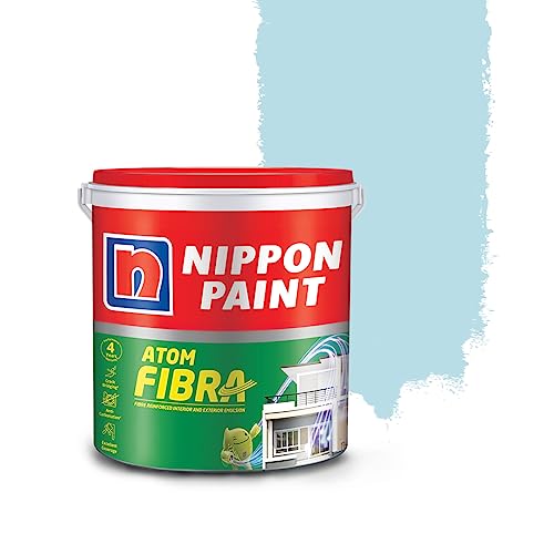 Nippon Paint Atom Fibra 2 In 1 Interior & Exterior Emulsion 1 L Blue-Greens (Blue) - Image 1