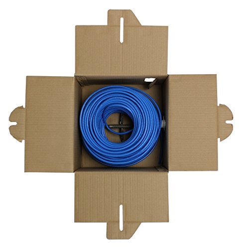 NavePoint CAT6 Ethernet Cable - CCA Bulk CAT6 Cable 250ft Ethernet Cable, 550MHz, 23AWG 4 Pair, Unshielded Twisted Pair (UTP), Solid Blue - Image 3