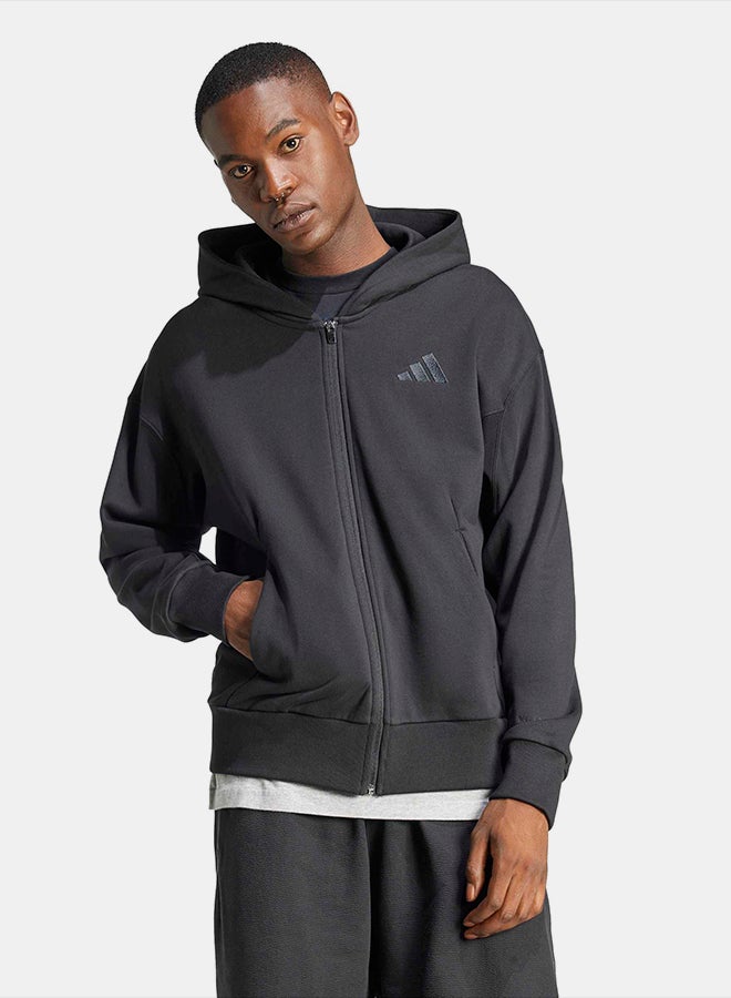 Adidas ALL SZN French Terry Full-Zip Hoodie - Image 1