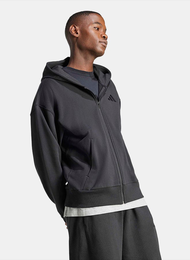 Adidas ALL SZN French Terry Full-Zip Hoodie - Image 3