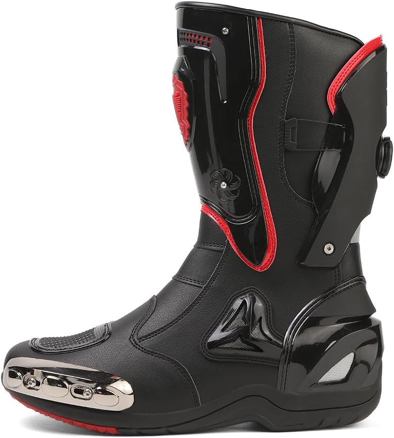 Zeozoom Motorcycle Riding Boots - Leather Protective Boots for Men and Women - Image 1