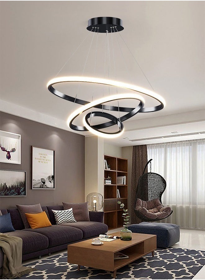El Rawda Lighting Modern Pendant Lamps LED Rings Circle Ceiling Hanging Decoration Chandelier  - Image 1