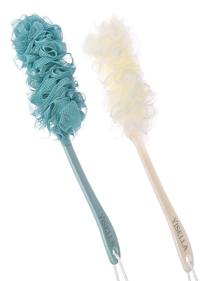 Yisella Back Brush Long Handle for Shower Sponges for Women,Back Shower Scrubber Loofah On A Stick Lufa with Long Handle - Image 1