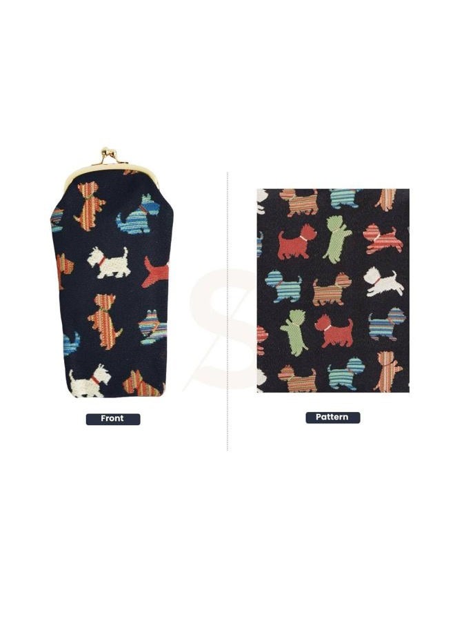 Signare Womens Tapestry Glasses Pouch Available in 14 Designs (Scottie) - Image 2