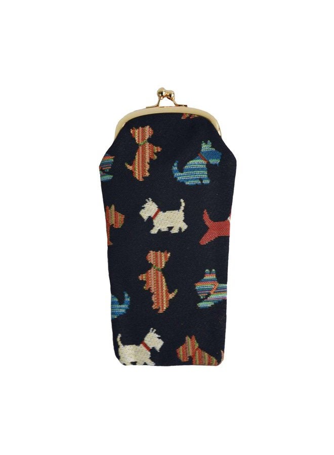 Signare Womens Tapestry Glasses Pouch Available in 14 Designs (Scottie) - Image 1