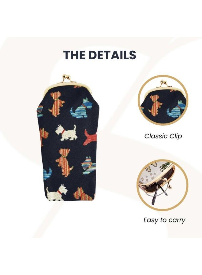 Signare Womens Tapestry Glasses Pouch Available in 14 Designs (Scottie) - Image 4