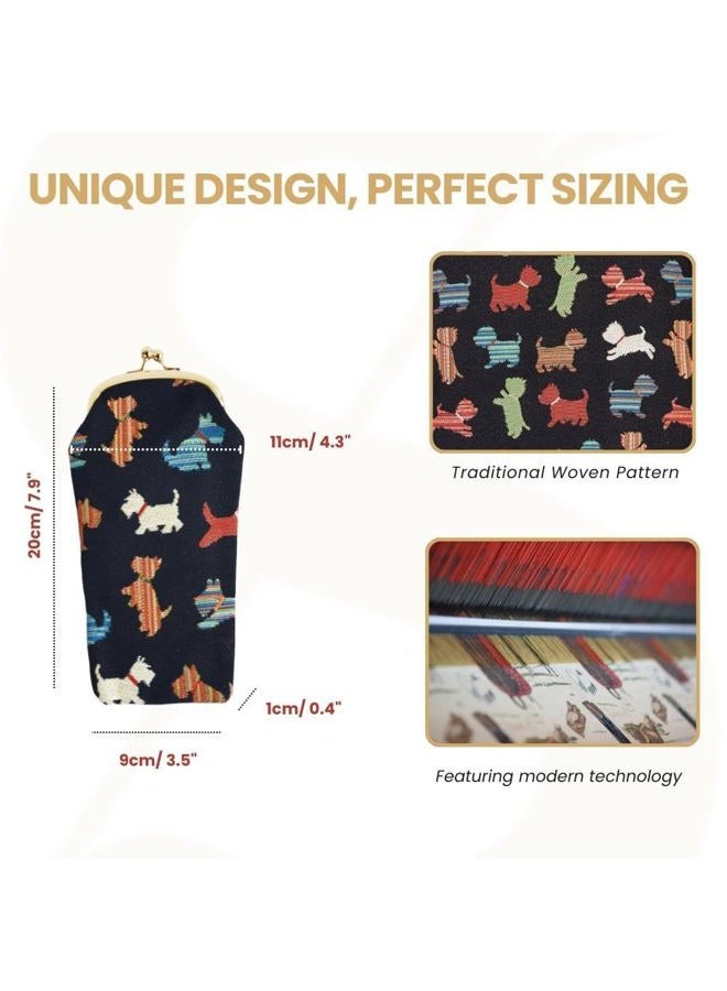 Signare Womens Tapestry Glasses Pouch Available in 14 Designs (Scottie) - Image 3