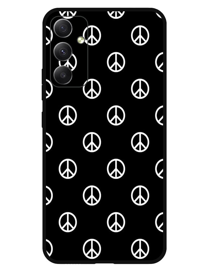 Theodor Protective Case Anti Scratch Shock Proof Bumper Cover For Samsung Galaxy M34 5G Peace Logos - Image 1