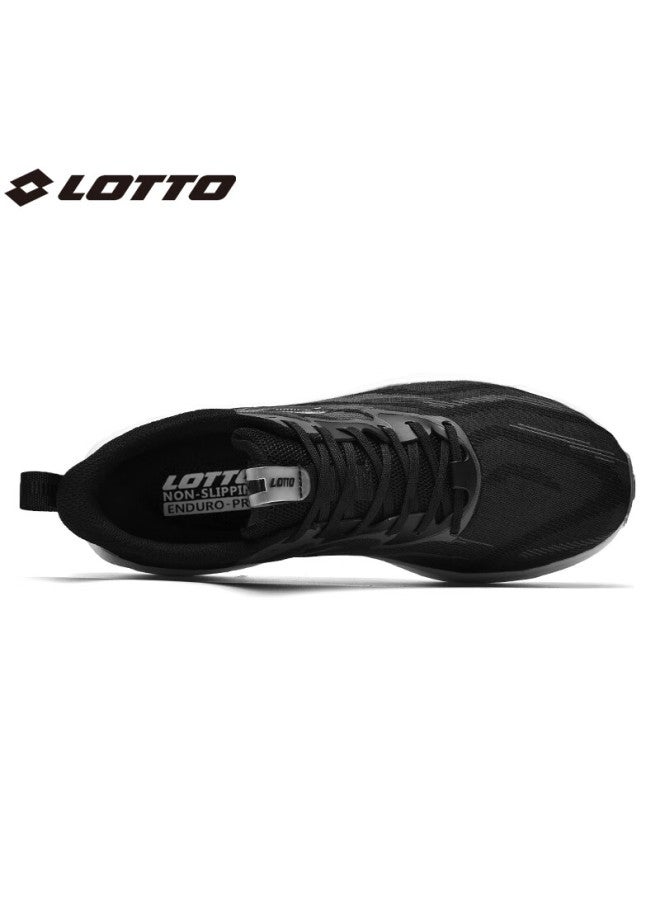 Lotto Women's Carbon Plate Running Shoes, Spring And Summer Mesh Breathable Sneakers, Shock-absorbing Wear-resistant Rebound Racing Shoes, Black/white, Size 37 - Image 3