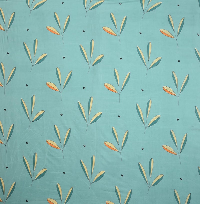 BSB HOME بي إس بي هوم 180 TC ميكروفايبر قطن جليدي أخضر نعناعي ملاءة سرير مفرد مع غطاء وسادة بحجم كينغ - ملاءة سرير للكنبة والديوان 60 x 90 بوصة - Image 2