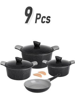 Joel Granite Cookware Set 9 Pieces Black Color - pzsku/Z889F7D7125AAAFAC0FDEZ/45/_/1739296919/17d32159-05af-4005-81f3-8f55aff0cd15