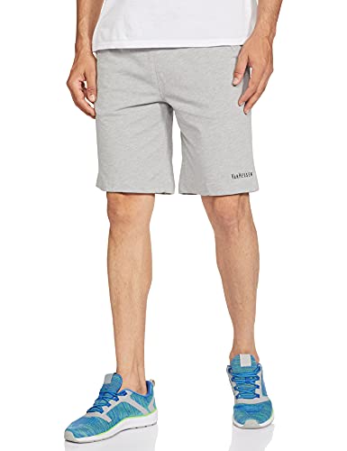 Van Heusen Athleisure Men Knit Shorts - Cotton Rich - Smart Tech, Easy Stain Release, Anti Stat, Ultra Soft, Quick Dry_50001_Grey Melange_S - Image 5