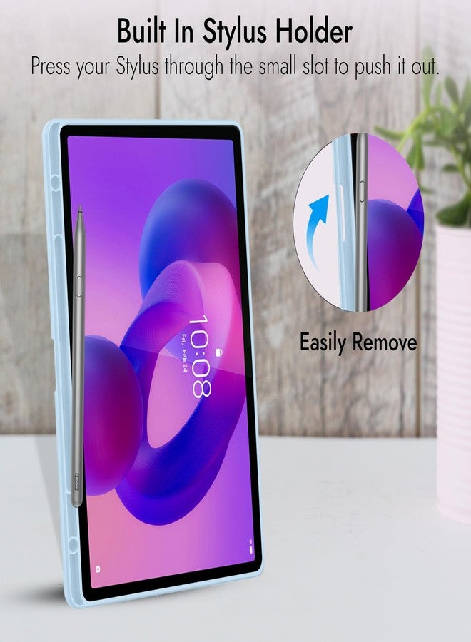 روبوستريون غطاء حماية Robustrion لجهاز Lenovo Idea Tab Cover 11 بوصة مع حامل قلم، غطاء قلاب ثلاثي الطيات لجهاز Lenovo Idea Tab Cover 11 بوصة مع دعم وضع السكون والاستيقاظ التلقائي - أزرق فاتح - Image 4