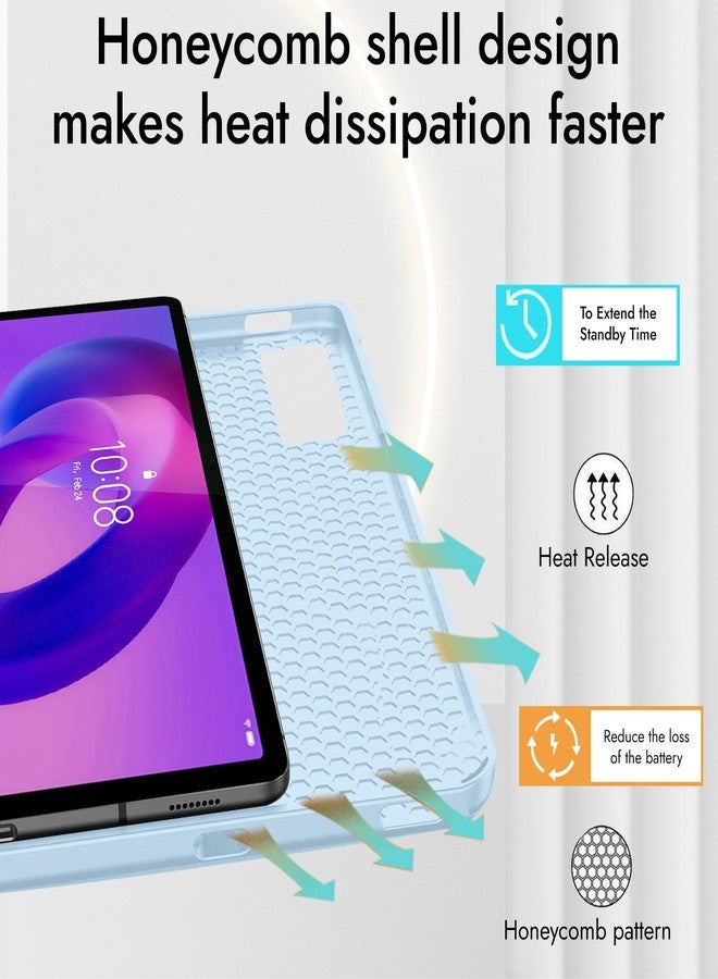 روبوستريون غطاء حماية Robustrion لجهاز Lenovo Idea Tab Cover 11 بوصة مع حامل قلم، غطاء قلاب ثلاثي الطيات لجهاز Lenovo Idea Tab Cover 11 بوصة مع دعم وضع السكون والاستيقاظ التلقائي - أزرق فاتح - Image 5