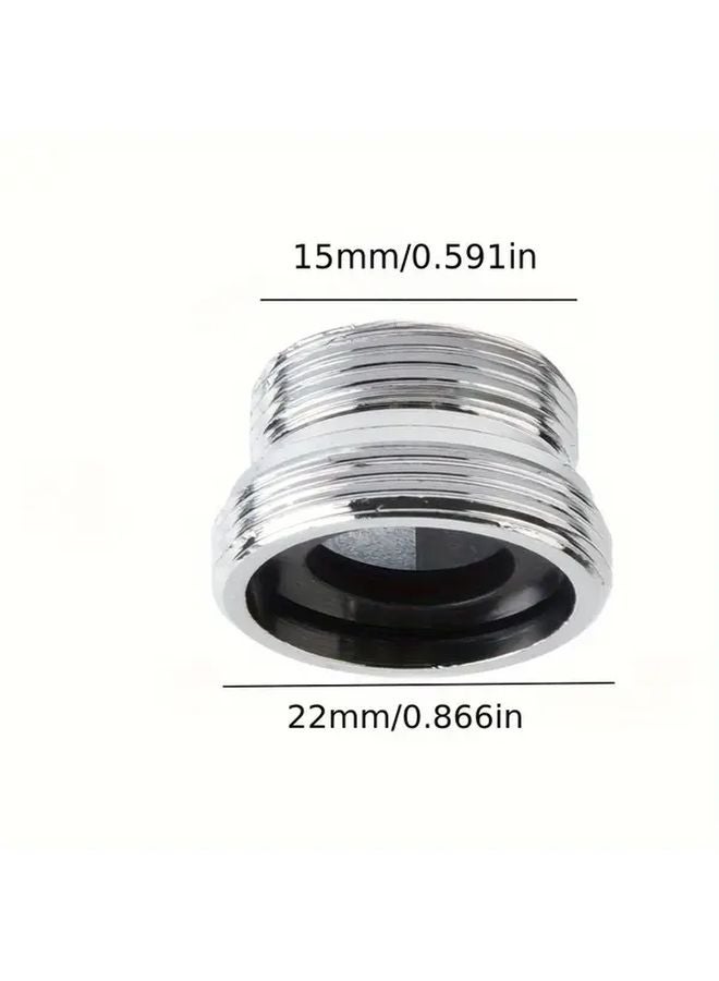 Metal Shower Head Adapter Water Saving Outer 22mm Universal Fit Rainfall Faucet Connector - Image 1