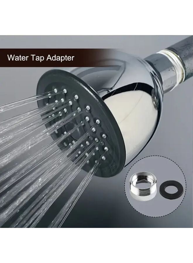 Metal Shower Head Adapter Water Saving Outer 22mm Universal Fit Rainfall Faucet Connector - Image 2