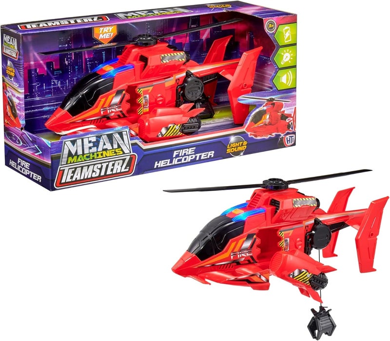 تيم ستيرز لعبة طائرة هليكوبتر الإطفاء Teamsterz Mean Machines - Image 2