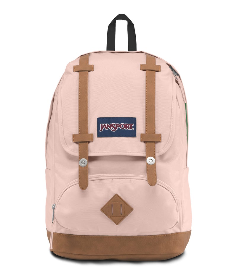 JanSport Cortlandt Laptop Backpack, Misty Rose, 15â€ Laptop Sleeve-Synthetic Leather Shoulder Computer Bag with Large Compartment, Padded Straps-Book Rucksack for Men, Women - Image 1