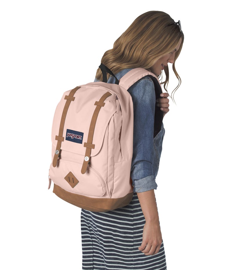 JanSport Cortlandt Laptop Backpack, Misty Rose, 15â€ Laptop Sleeve-Synthetic Leather Shoulder Computer Bag with Large Compartment, Padded Straps-Book Rucksack for Men, Women - Image 4