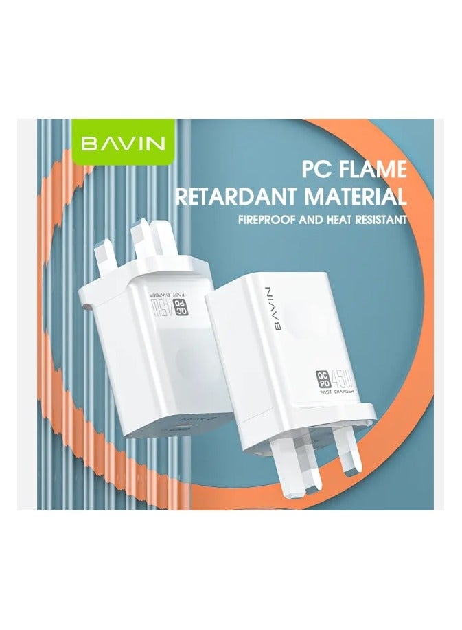 Bavin FAST CHARGER 45W QC&PD 45W - Image 1