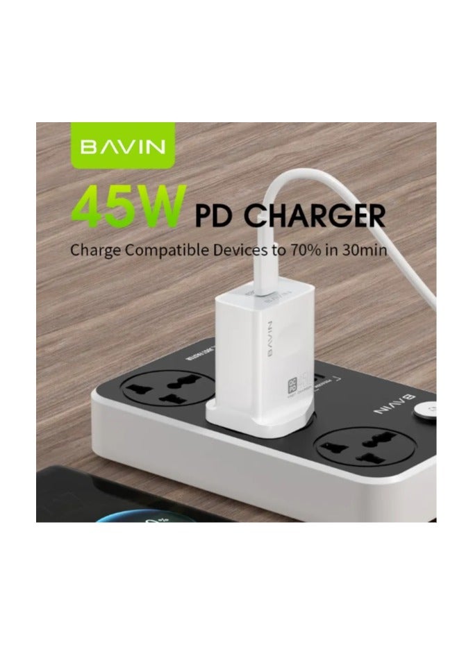 Bavin FAST CHARGER 45W QC&PD 45W - Image 2