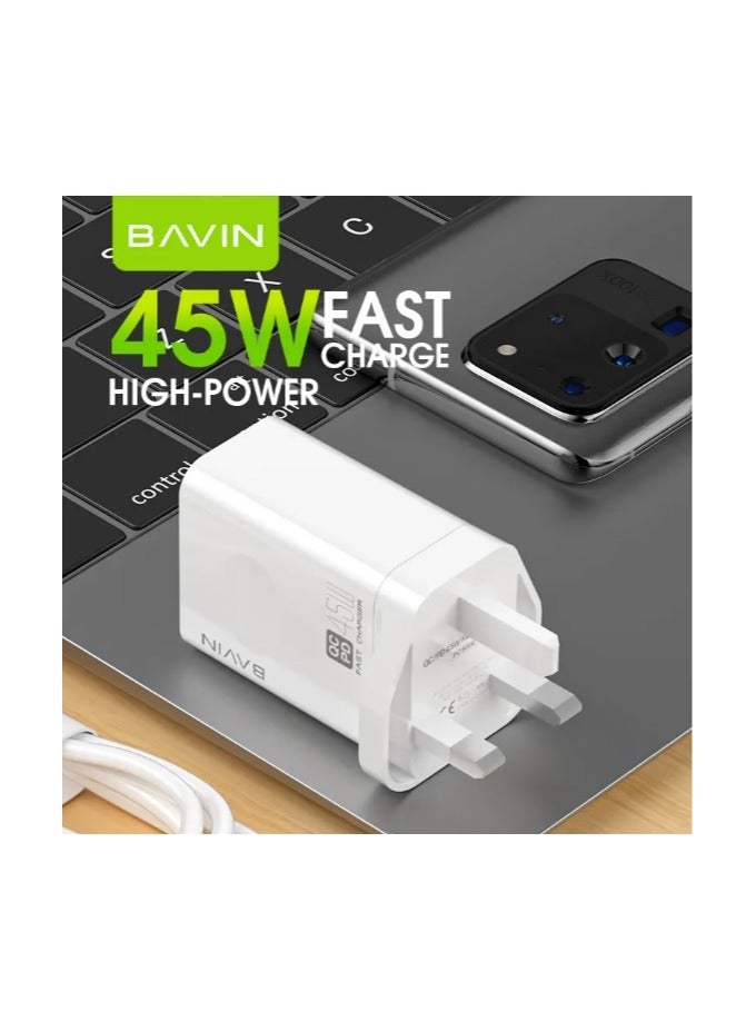 Bavin FAST CHARGER 45W QC&PD 45W - Image 3