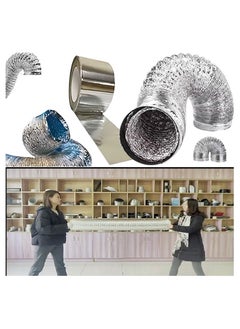 Shams Hobby or chimney expands to 5 meters and a diameter (6 inches or 15.306 cm) of thermally expandable aluminum for kitchen hood, gas heater and air conditioning + a special thermal paste roll of 23 yards  - Image 5