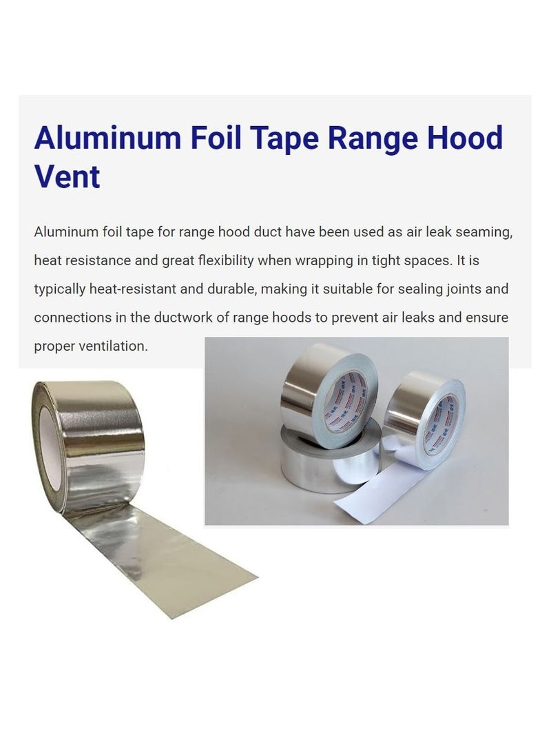 Hobby or chimney expands to 5 meters and a diameter (6 inches or 15.306 cm) of thermally expandable aluminum for kitchen hood, gas heater and air conditioning + a special thermal paste roll of 23 yards