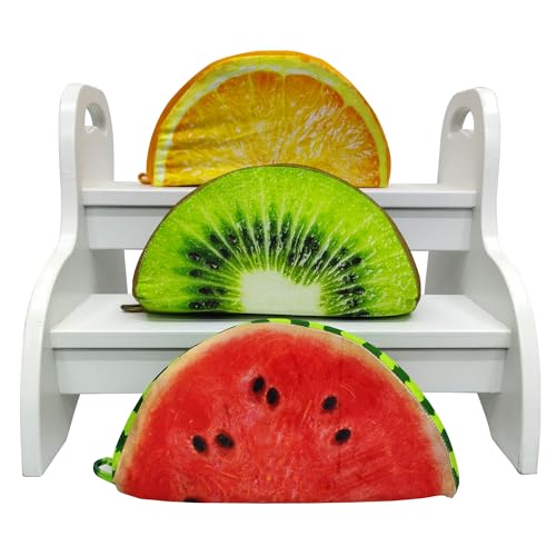 Keshav Creation Foam 3D Fruit Soft Pillow Plush Cushion Orange, Kiwi & Watermelon Pillow Cushion for Baby Pack of 3 - Image 2