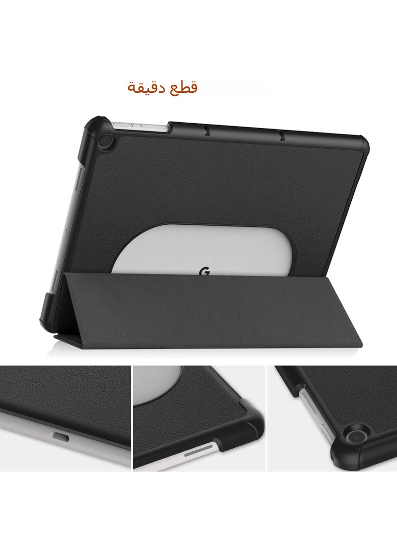 General - It is suitable for Google Pixel Tablet Tablet tablet protection case with edge hard-shell leather case, lightweight hard-back smart case, PU business folding protection tablet computer case - Image 1
