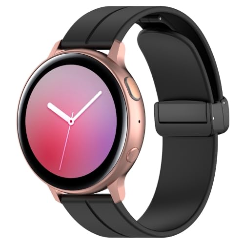 EDNITA 22mm SmartWatch Band Strap with Magnetic Lock for Samsung Galaxy Watch 3 45mm/Galaxy Watch 46mm & Compatible with All 22mm Watches - Only Strap - Black - Pack of 1 - Image 5