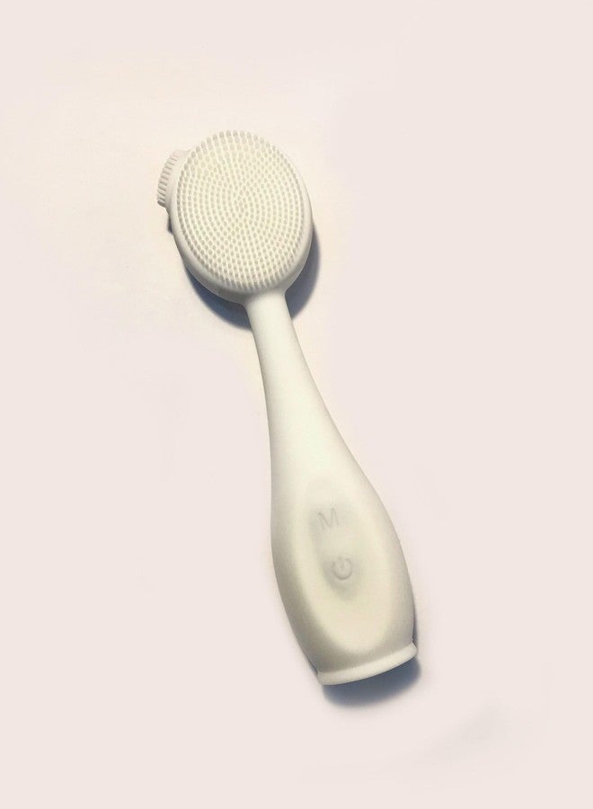 ilika Facial Massage Brush With Jade (White) - Image 2