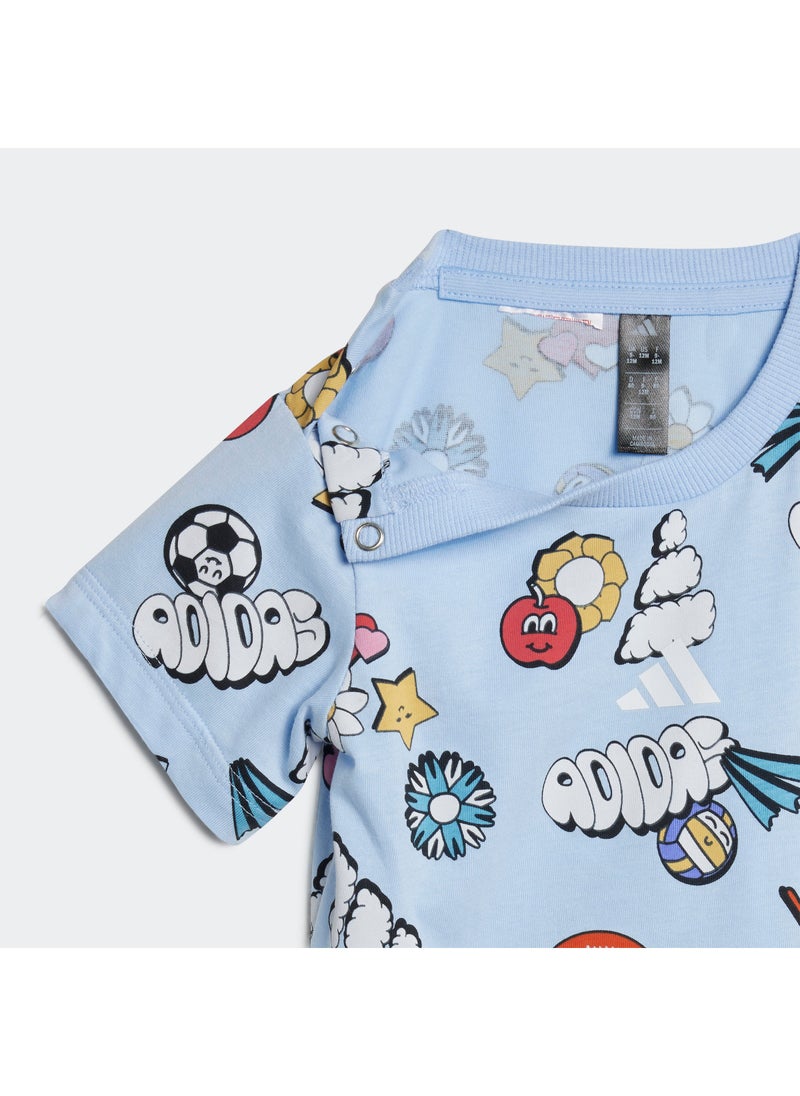 Adidas Infant Seasonal Essentials Fun T-Shirt  - Image 5