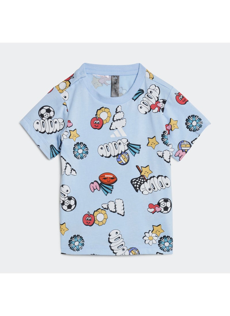 Adidas Infant Seasonal Essentials Fun T-Shirt  - Image 2