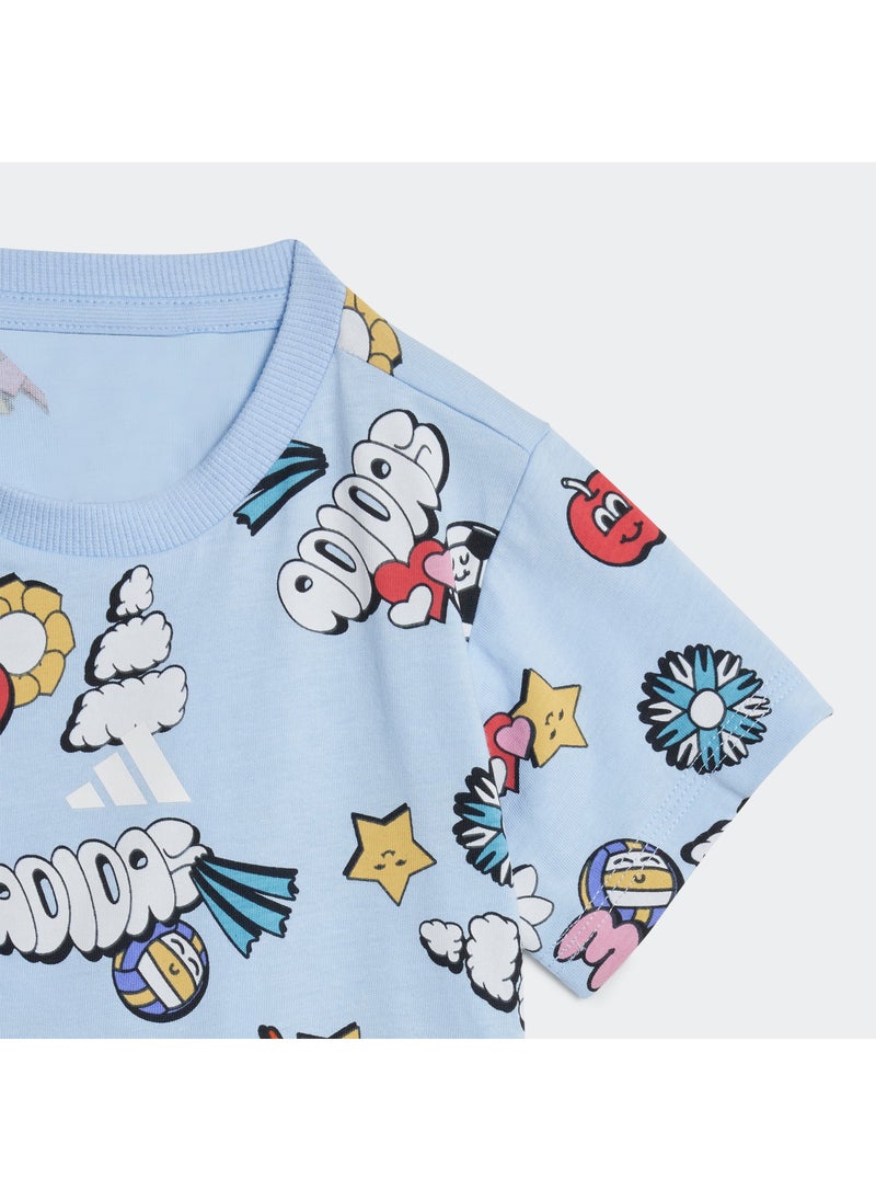 Adidas Infant Seasonal Essentials Fun T-Shirt  - Image 4