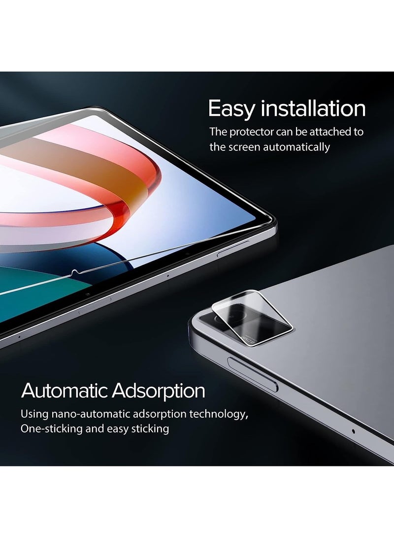 【2+2 pcs】 Xiaomi Redmi Pad 10.61 2022 Screen Protector with Camera Lens Protector, 9H Hardness HD Scratch Resistance 【3D Tempered Glass】 - Image 4