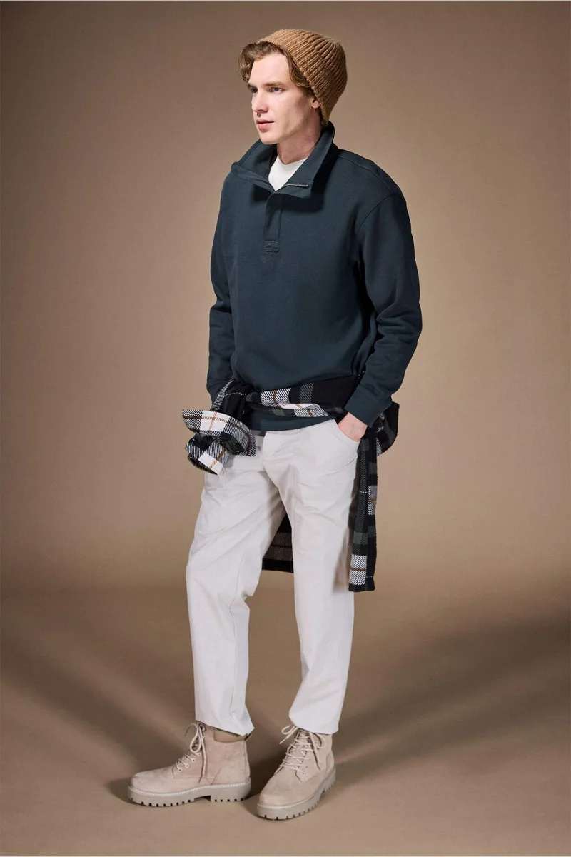 Defacto  Elastic Waist Pockets Trousers for Men | Best Price UAE