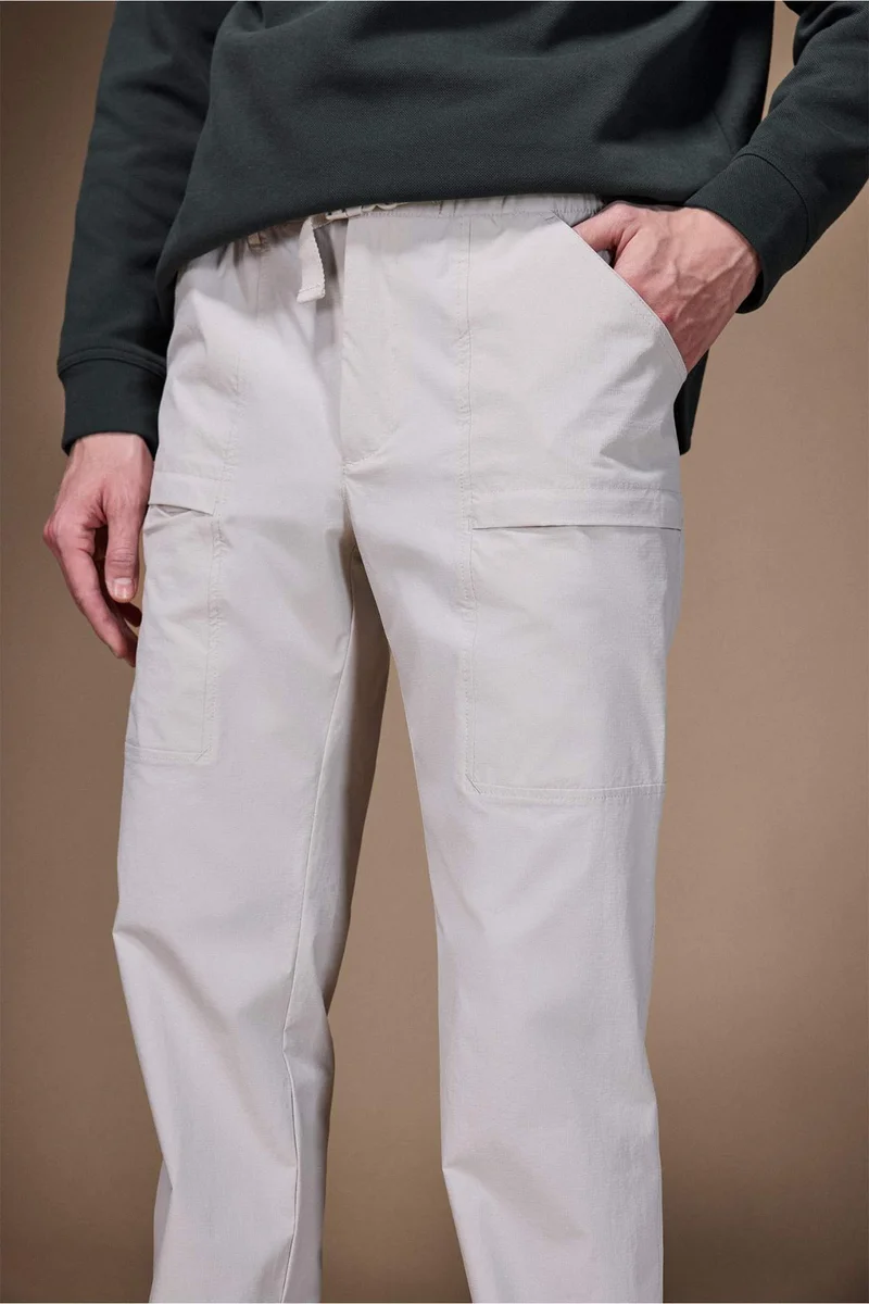 Defacto  Elastic Waist Pockets Trousers for Men | Best Price UAE
