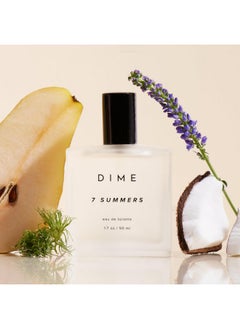 DIME Dime Beauty Perfume 7 Summers, 1.7 oz / 50 ml - Sweet Floral Scent, Hypoallergenic, Clean Perfume, Eau de Toilette For Women  - Image 2