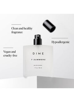 DIME Dime Beauty Perfume 7 Summers, 1.7 oz / 50 ml - Sweet Floral Scent, Hypoallergenic, Clean Perfume, Eau de Toilette For Women  - Image 5