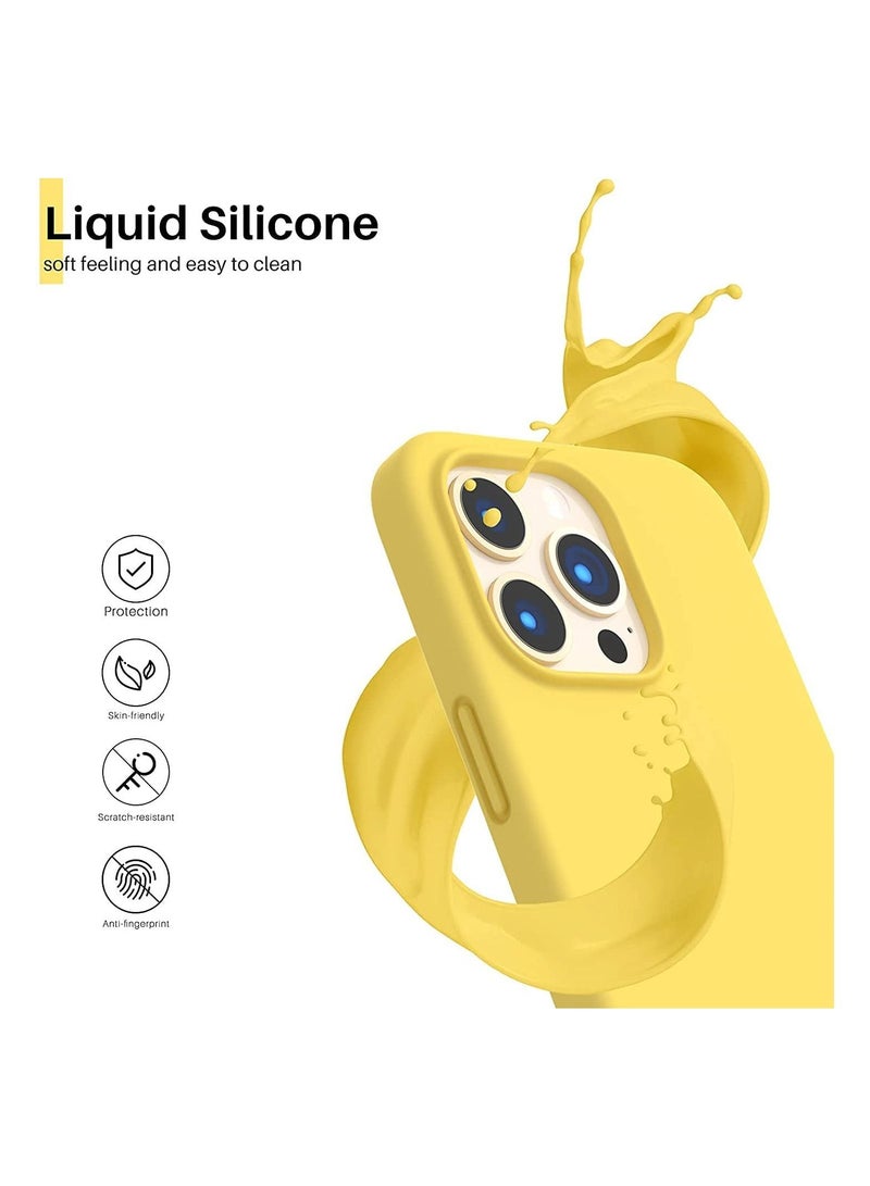 Silicone Protective Case Compatible with iPhone 13 Pro Soft Liquid Gel Rubber Cover Shockproof Bumper Anti-Scratch Anti-Fingerprint Anti-Drop Slim Cover for iPhone (for iPhone 13 Pro  ) - Image 3