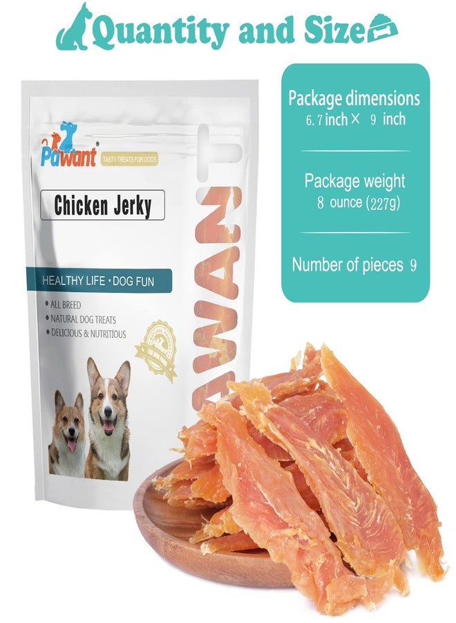 Pawant Chicken Jerky for Dogs Treats Training Snacks Dog Chew Treats Rawhide Free for Small and Large Dog 0.5lb/227g - Image 4