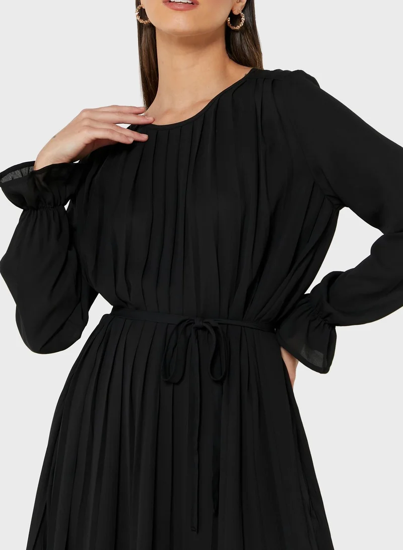 Jacqueline de Yong Pleated Midi Dress