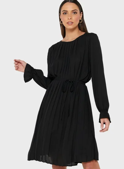 Jacqueline de Yong Pleated Midi Dress