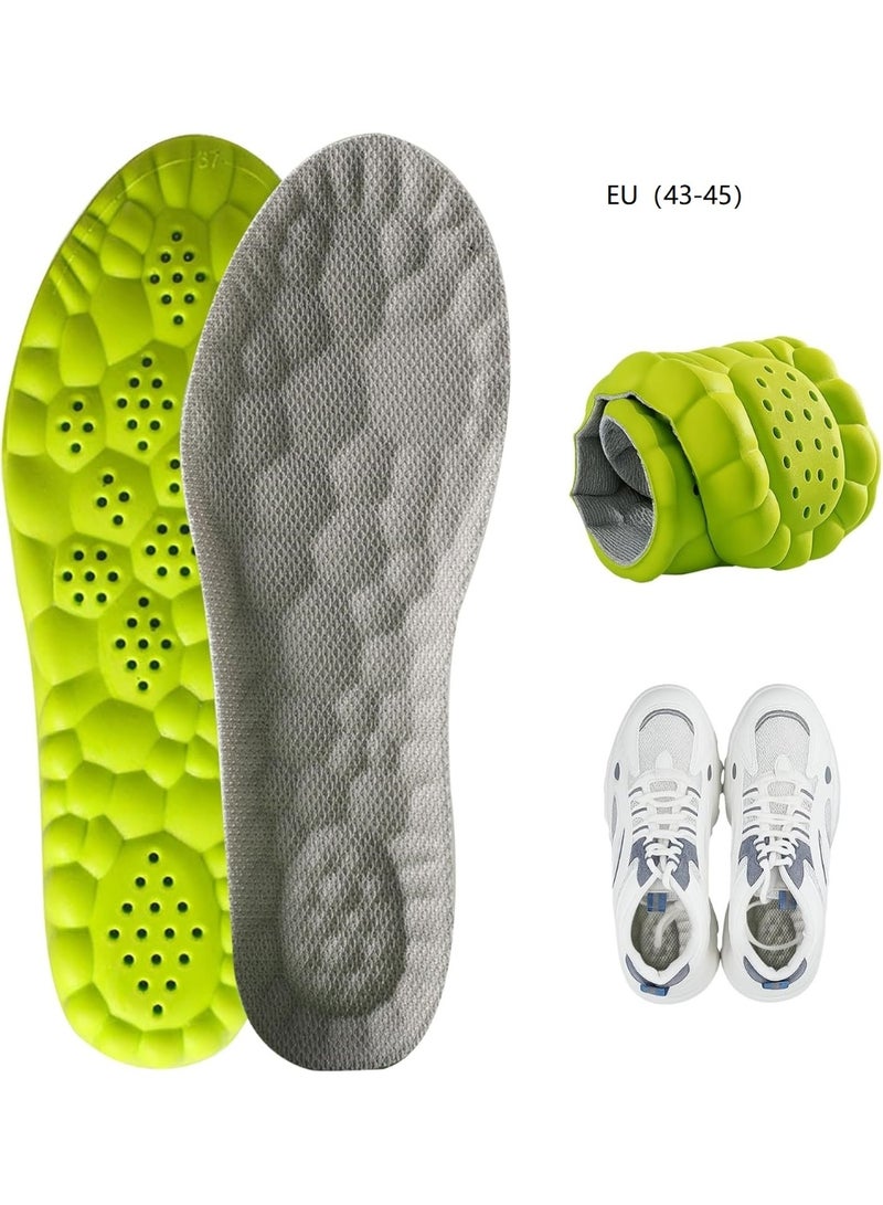 Height-Increasing Insoles for  Men & Women  Wowen-4D Cloud Technology Insoles Super Soft and Comfortable Elevator Insoles Memory Foam Heel Lift Pads, 2.5cm Heel Lift，（EU 43-45） - Image 1